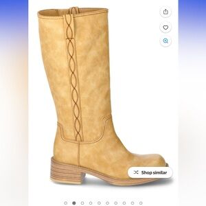 Stylish Tan Over the Knee Boots